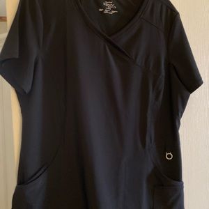 Infinity ladies black scrub top-worn twice